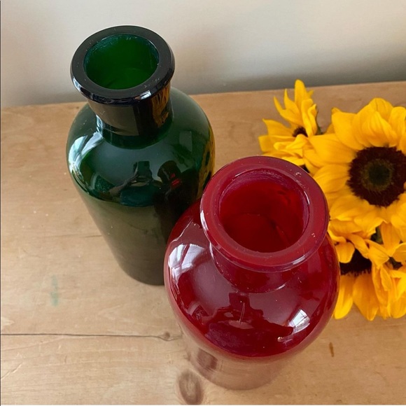 Amazing Pair Of Large Antique Apothecary Bottles - Picture 2 of 9